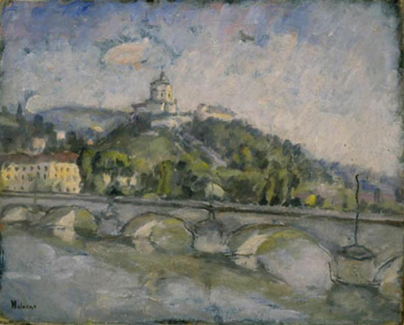 Ponte sul Po e Monte dei Cappuccini