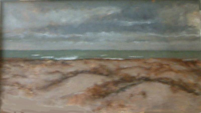 Paesaggio marino nuvoloso