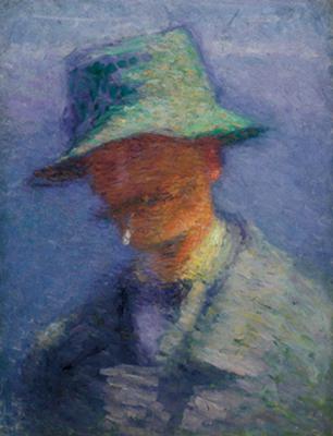 Henri Barbusse col cappello verde