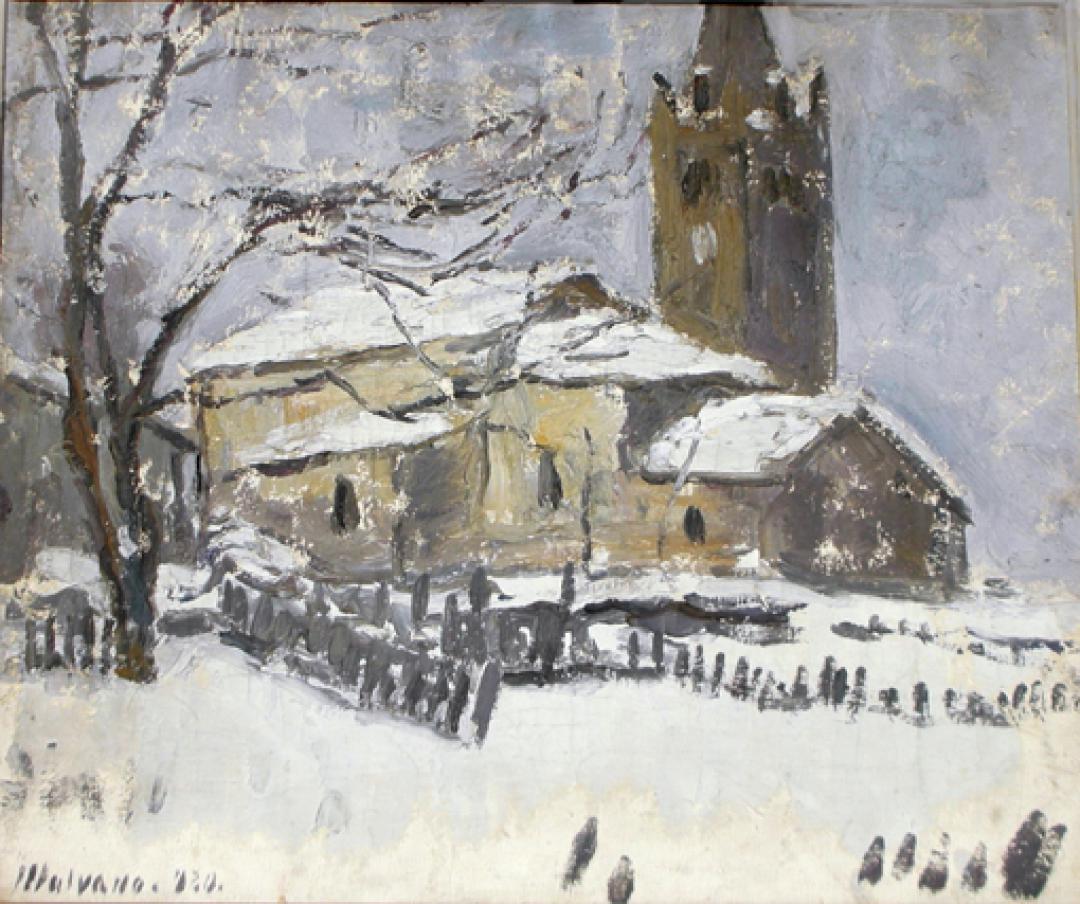 Chiesa sotto la neve